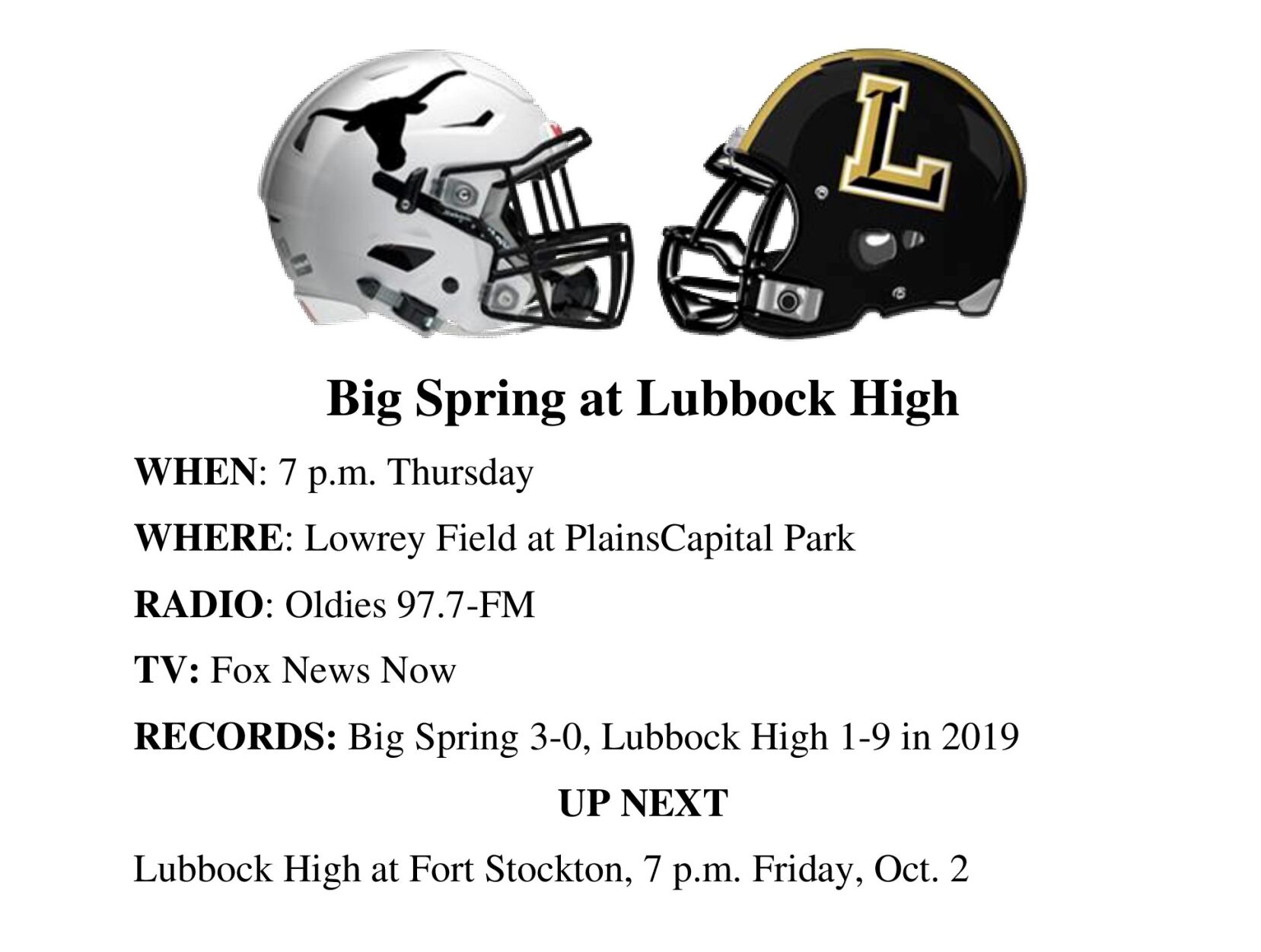 Big Spring-Lubbock High breakout